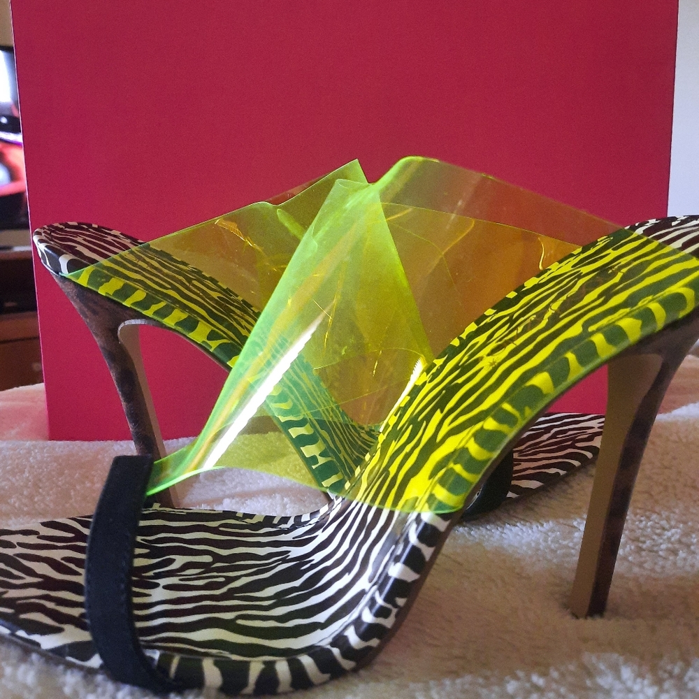 Yellow Leopard Stilettos